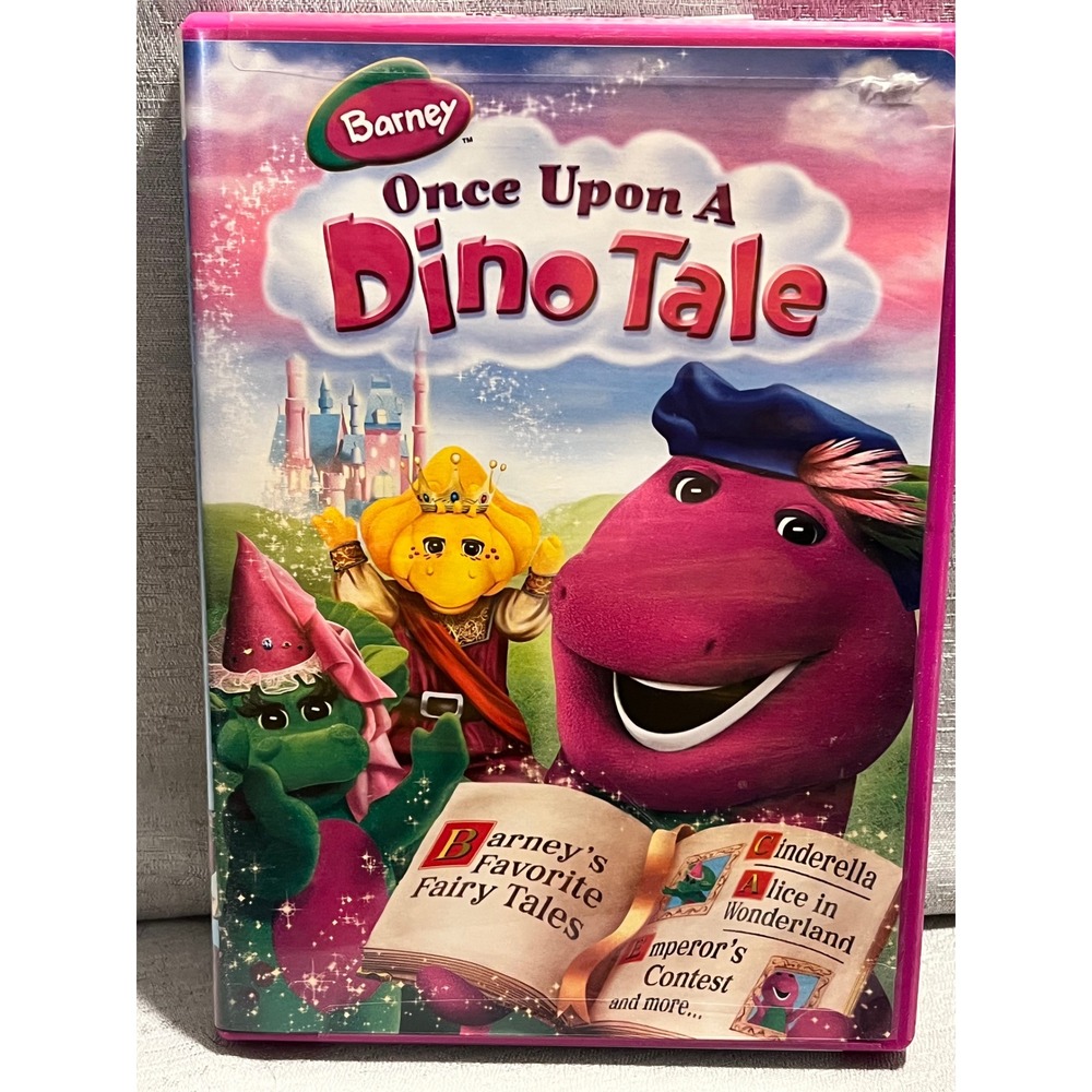 Barney Once Upon A Dino Tale DVD 2009 Lionsgate Childrens Fairy Tales Sing-Along